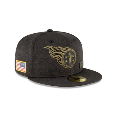 Tennessee Titans Gorra | New Era NFL Salute To Service 59fifty Fitted Cap Mexico - Negros